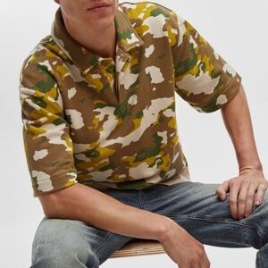 Macy's Mode of One Camouflage Polo Shirt